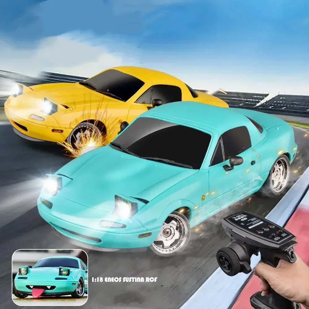 

Радиоуправляемый автомобиль LDRC 1804 RTR 1/18 2,4G RWD Drift для Mazda MX-5 Gyro, светодиодный светильник, дорожный корпус из сплава, гоночный автомобиль VS 1899 Car