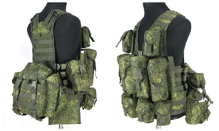 戦術的なロシアのベストの完全なセット,emr戦闘装備,モールバッグ,屋外