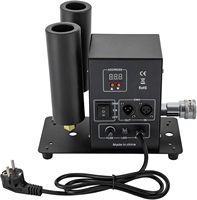 Co2 Jet Machine, Double Tube Co2 Cryo Jet Fog Machine Cannon + 5 m Hose 200 W DMX Manual Smoke Machine Dual Control Mode