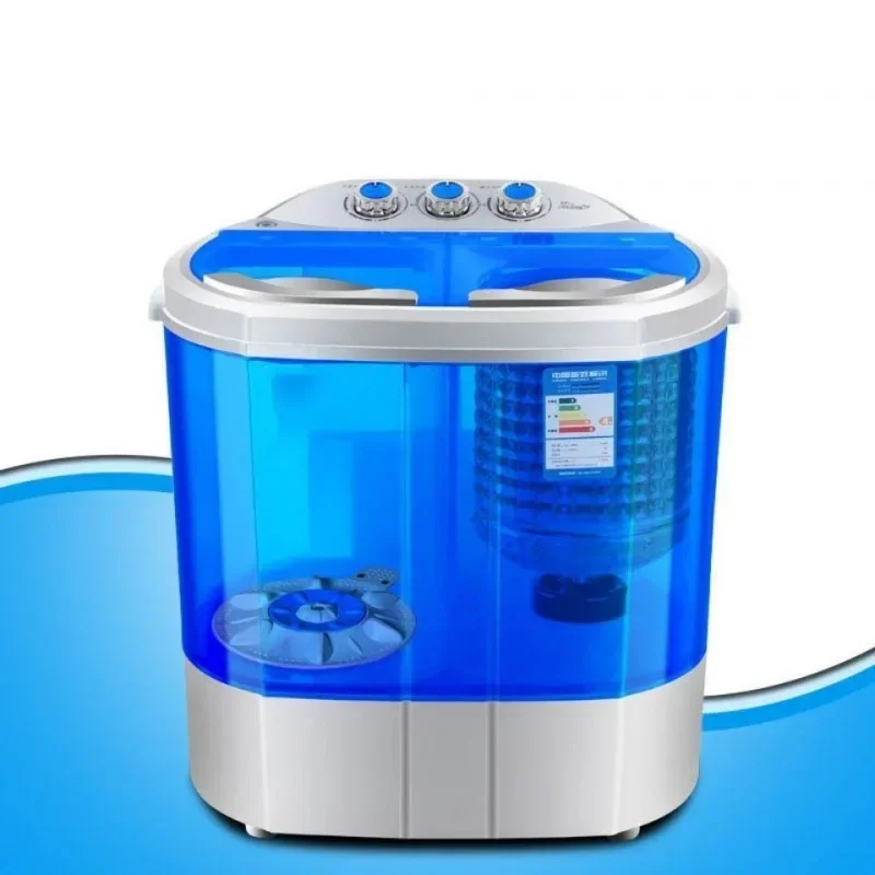 Washing machine wholesale double bucket small mini household semi-automatic double bucket washing and unloading integrated washi