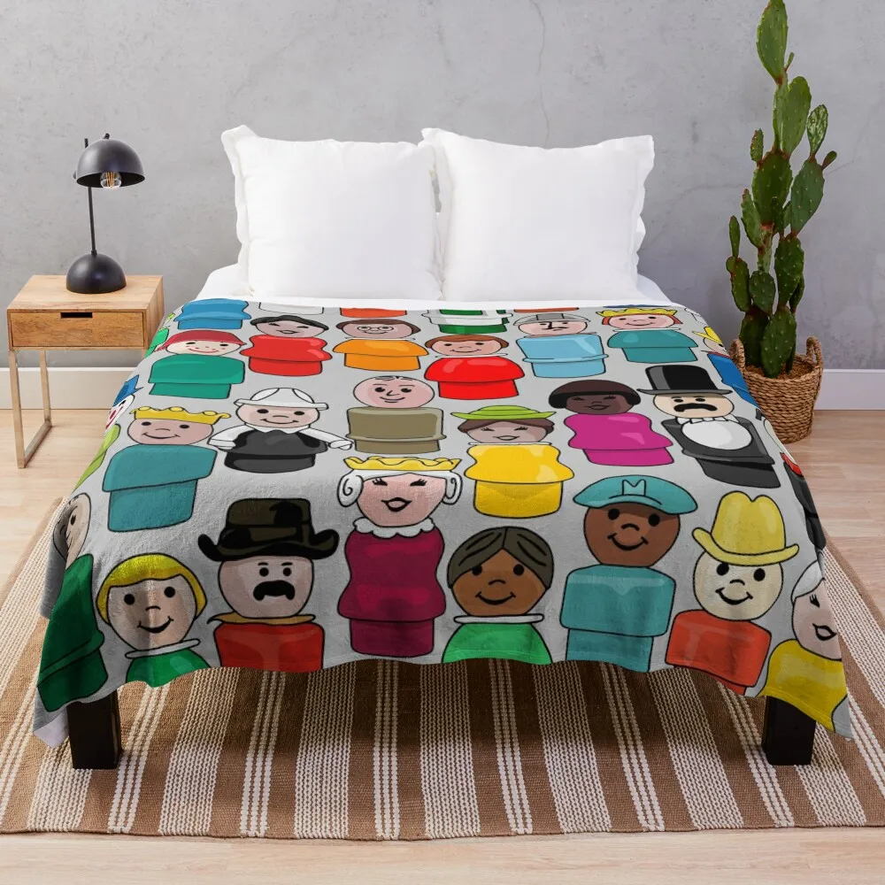 

The People in Your Neighborhood Throw Blanket Decorative Beds Thermal Blankets