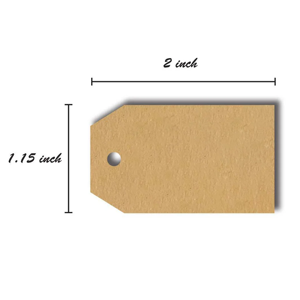 Kraft Paper Label Sticker Creative Self Adhesive Blank Lable Stickers for Office Kitchen Classification Marking