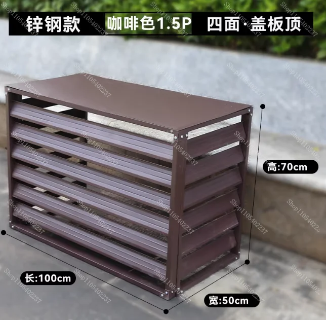 Aluminum Alloy AC Outdoor Unit Cover Rain Protector Climate Control Systems Durable Weather Shield