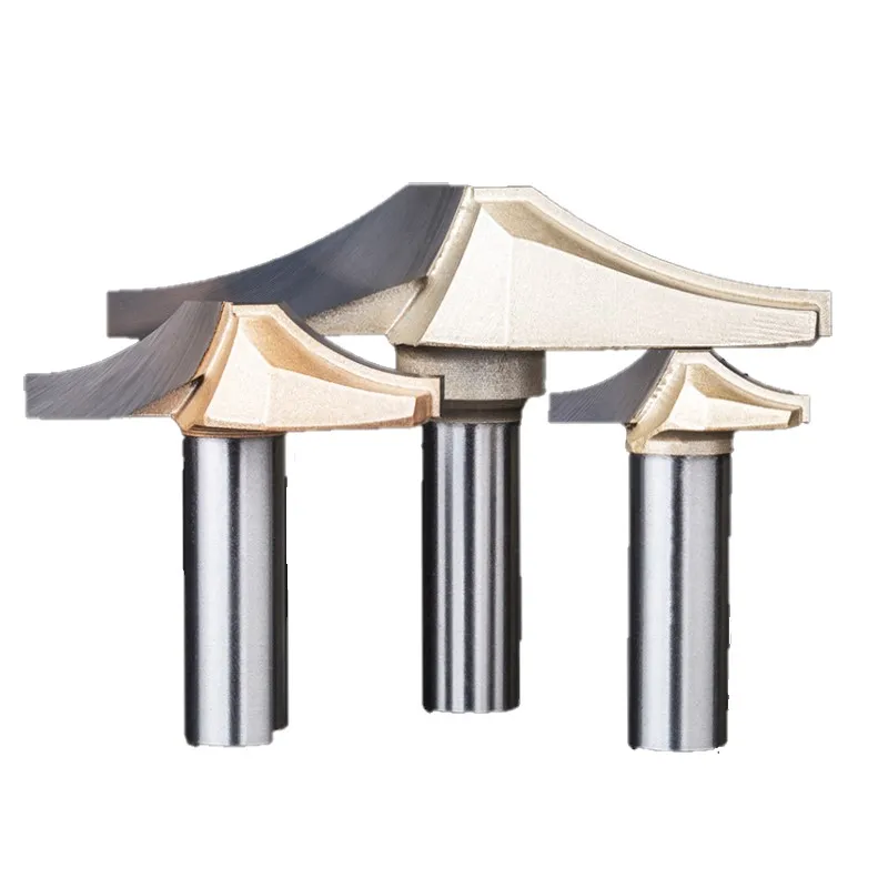 1/2 Inch Tungsten Steel Engraving Gong Milling Cutter Use for CNC  Trimming Machine Density Plate Woodworking Router Bit