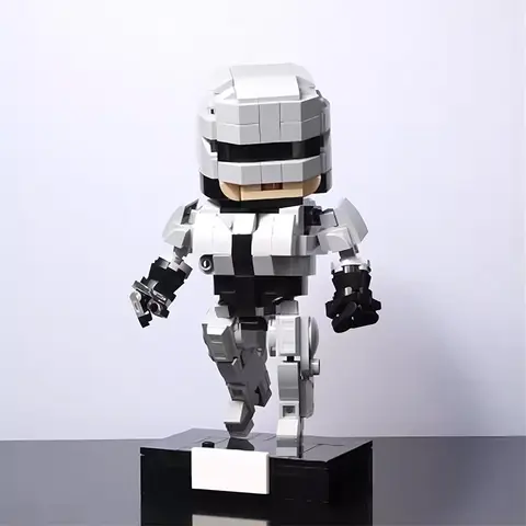 Bricklink Technical Robot City Police RoboCops Filmfigurer Framtida Militär SWAT Beväpnad Robo CAIN Set Byggklossar Leksaker Present 10 best sales Robocop-cosplay - №7
