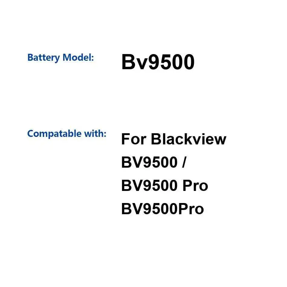 

Аккумулятор мобильного телефона 10000 мАч для замены Blackview BV9500 Pro Premium