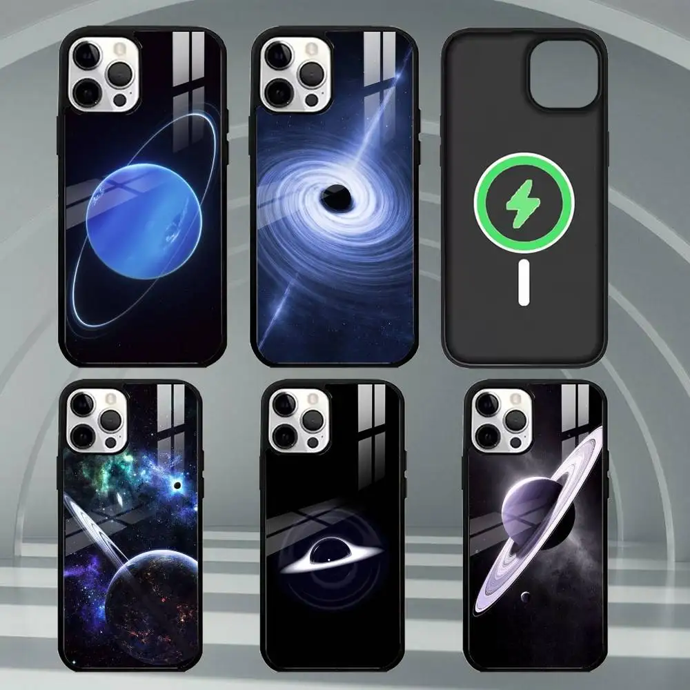 

S-Space G-Galaxy U-Universe Phone Case For iPhone17,16,15,14,13,12,11 Plus,Pro Max Magnetic For Magsafe Wireless Charging