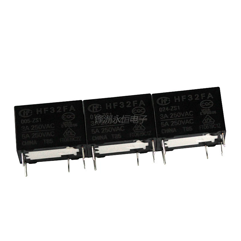 5PCS  Relay  HF32FA JZC-32FA-005 012 024 -ZS1 ZS2  One Set Conversion 5PIN 3A