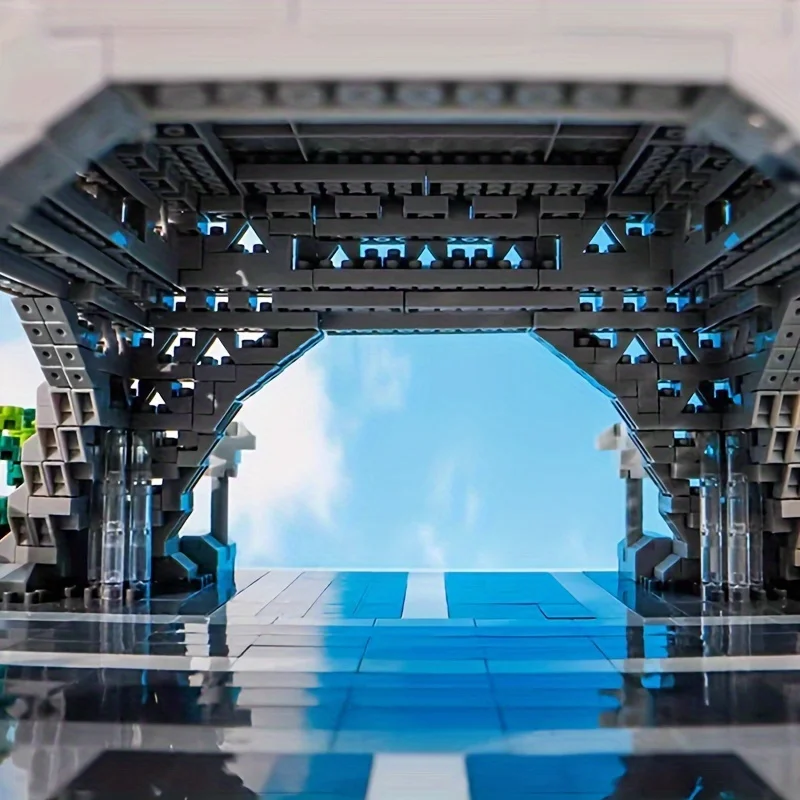 1200+개 세계적으로 유명한 경관 건축물 에펠탑 마이크로 입자 블록 세트, 집 장식용 수집 모델