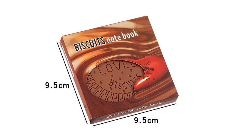 Niedliches Schokoladenförmiges Mini-Notizbuch Tragbarer Taschen-Notizblock Kreatives Schreibwaren-Geschenk für Schüler & Preise – Detail 2