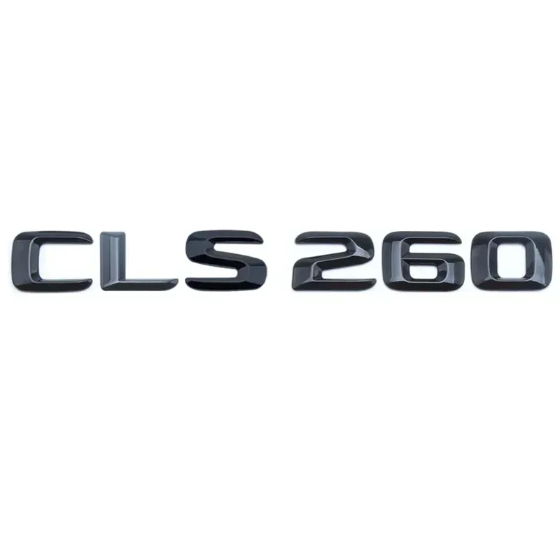 3D Black Letters ABS Car Trunk Stickers Emblem For Mercedes Logo W218 W219 CLS220 CLS260 CLS300 CLS320 CLS350 CLS400 Accessories