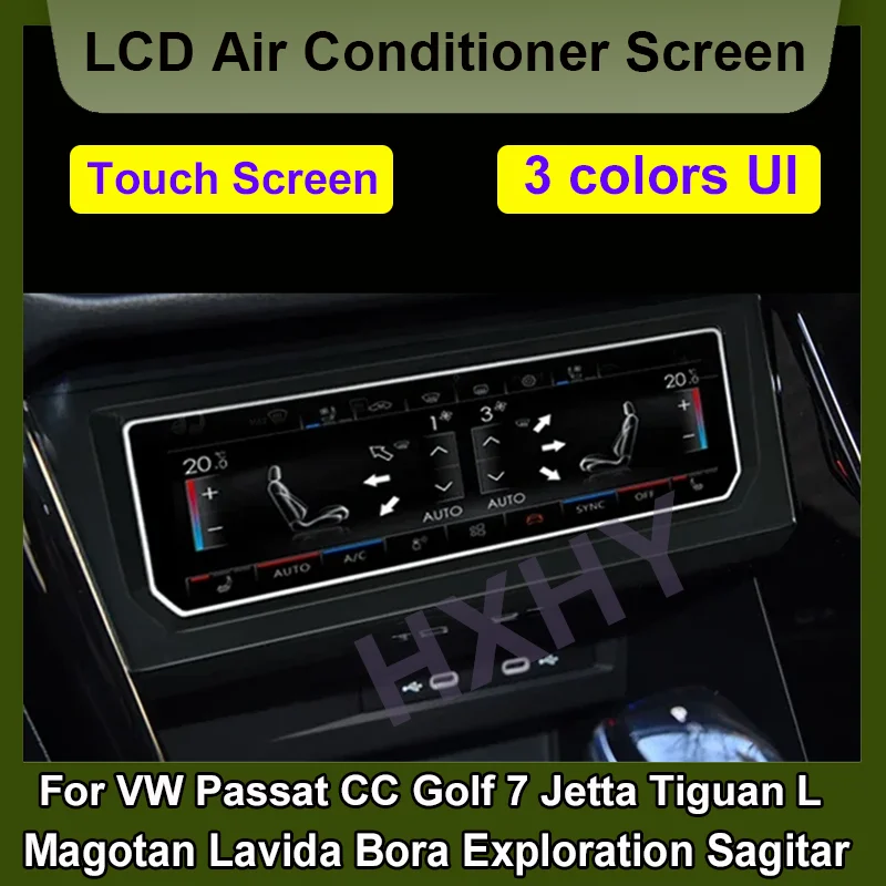 Air Conditioning Climate Control Screen For VW Golf 7 Tiguan L Passat B8 Magotan Sagitar Jetta AC Panel Touch Board LCD Digital