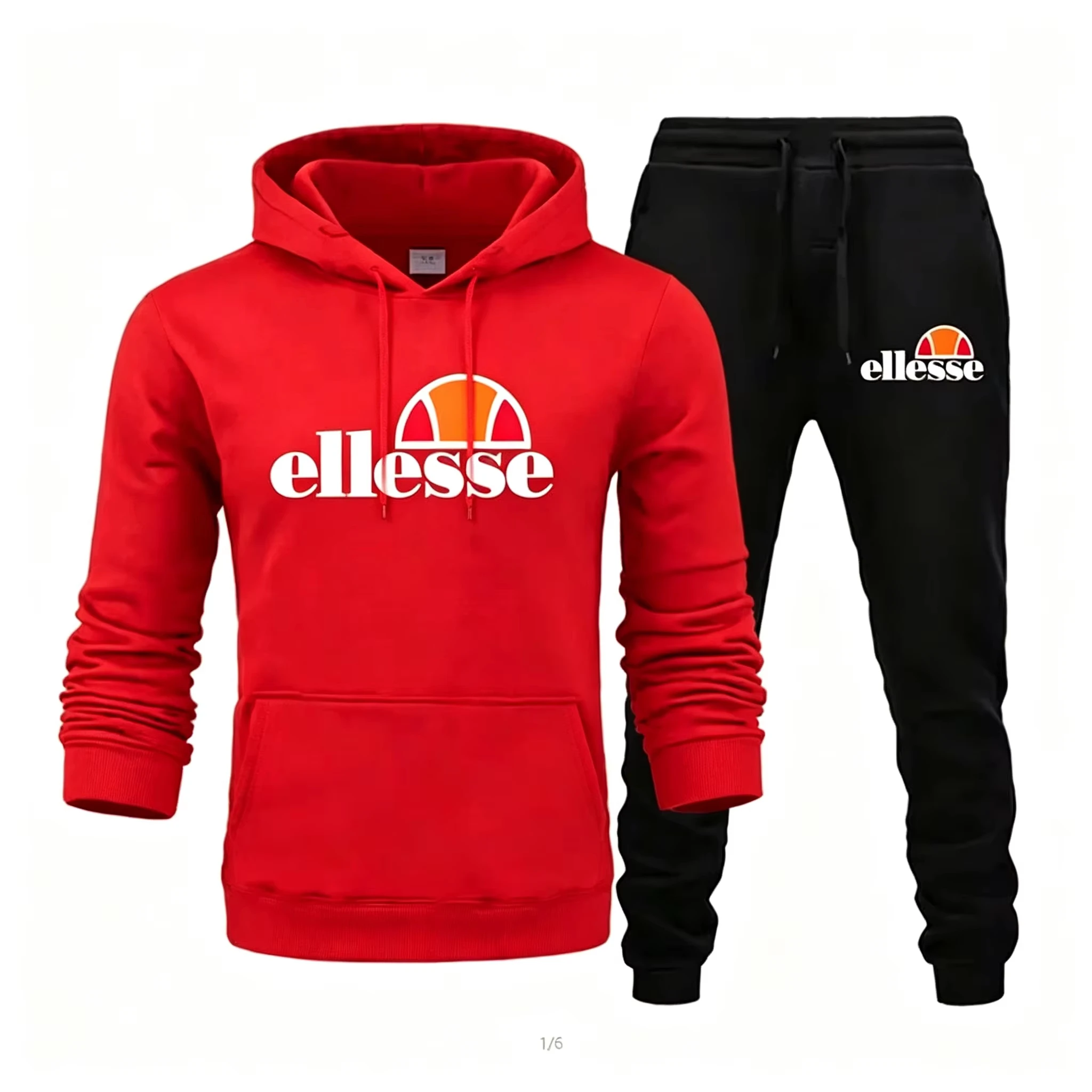 New Street Trend 2 Piece Hoodie Set Men Women, Athletic Hoodie & Sweatpants, Comfortable Casual Sports Tracksuit view 2