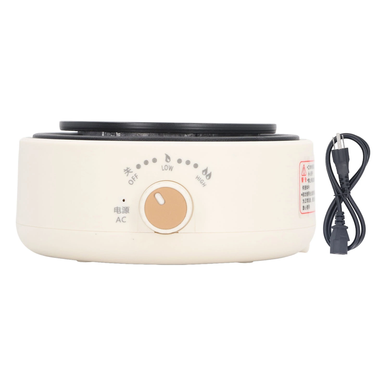 Countertop Single Burner Portable Multifunction Efficient Safe 360 Deg Heating Electric Hot Plate for Home Dorm