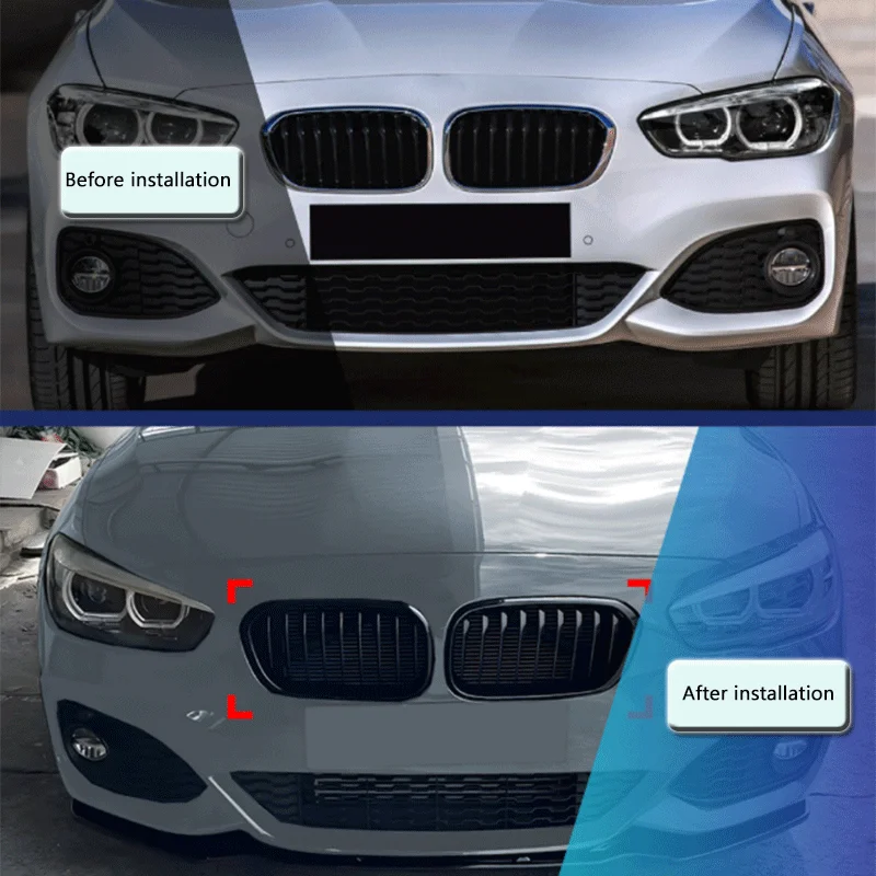 High Quality Single Line Double Line Vertical Bar Grille Modification Accessories For BMW 1 Series F20 F21 LCI 2015-2019