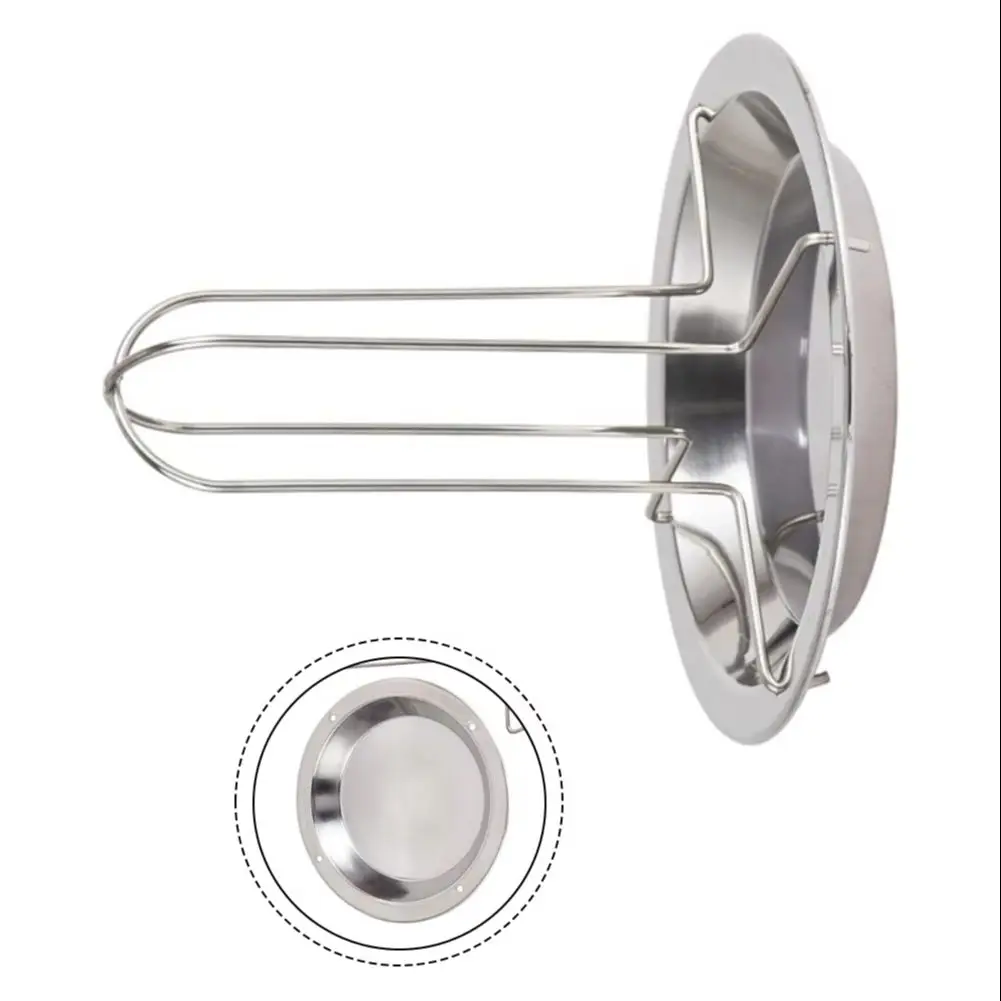 

Outdoor Carbon Steel Chicken Roaster Grill Stand Non-Stick BBQ Tool Even Heat Distribution Roasts Chicken/Turkey/Veggies