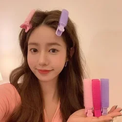 2pcs No Trace Head Hair Roots Fluffy Clip Lazy Air Bangs Self-adhesive Fluffy Hair Clip Curling Device Forehead Curler Hair