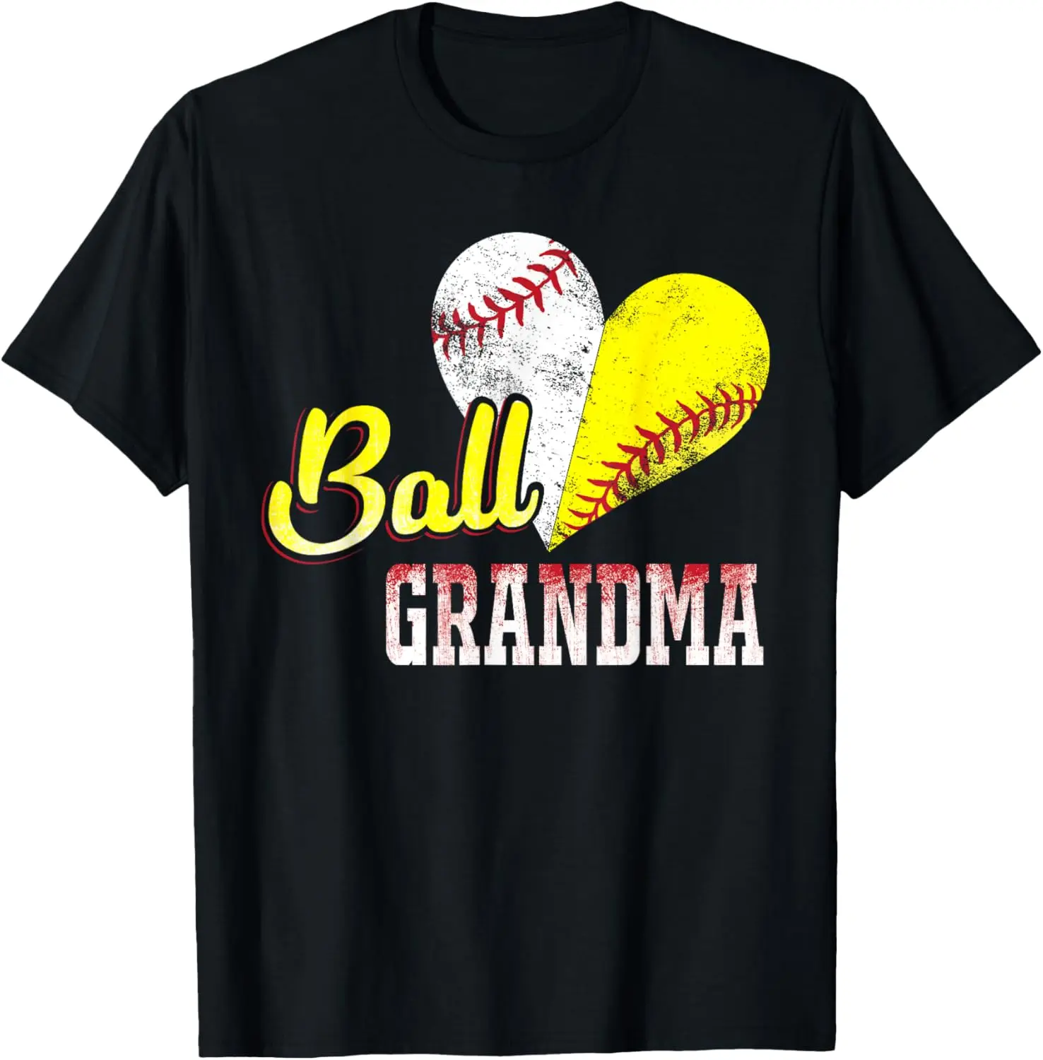 

Funny Ball Grandma Baseball Softball T-Shirt