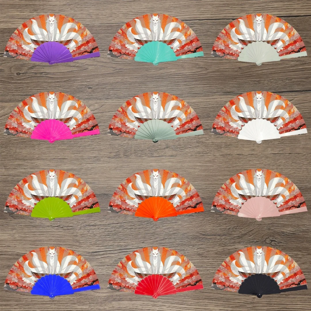 Portable Cooling Fan Decorative Polyester Fabric Fan Travel Fan Modern For Home Decoration Gift For Friends Daily Cooling