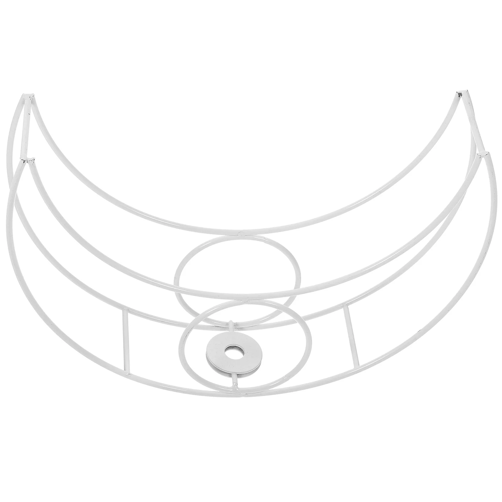 

Moon Shape Metal Lampshade Frame Iron Replacement Desk Lamp Cage Table Light Shade Frame DIY Lamp Cover