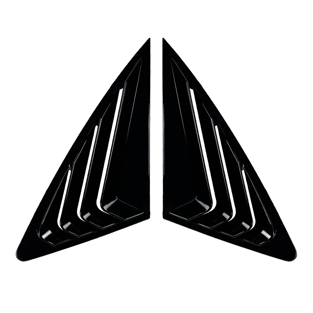 

2019-2024 Rear Window Shade Glossy Black Finish High Reliability Stable Characteristics Side Window Louvers Vent