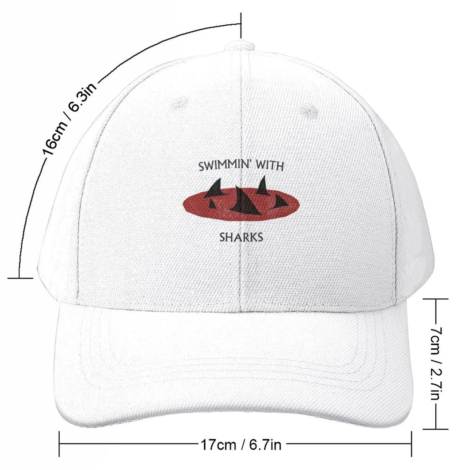 Imagine Sharks, Swimmin With Sharks Baseball Cap Sun Hat For Children Military Cap Man Beach Girl Men's