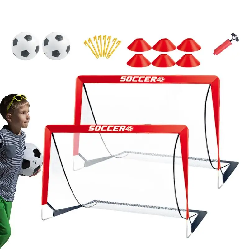 

Foldable Soccer Goals Training Soccer Goals Backyard Soccer Goals For Kids Toddler Goal Net Targets Portable Soccer Goal Mini