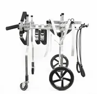 HEDY PW02 Adjustable 4 Wheels Pet Dog Cat Wheelchair-Walker for Wounded Sick Pet Dog Hind Back Legs Rehabilitation & Recovery