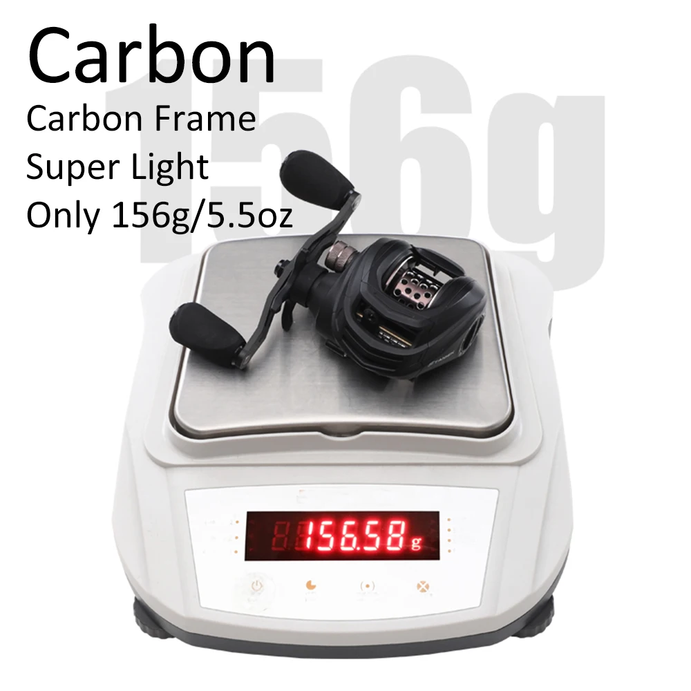 カーボンフレームメタルスプール超軽量でスムーズなキャスティングフィッシングホイール