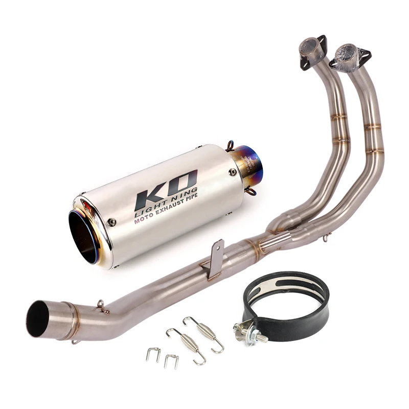 Motorcycle Full Exaust System For Honda CBR500/CB500X/CB500F 2013-2023 Header Pipe Slip On With DB Killer Stainless Steel