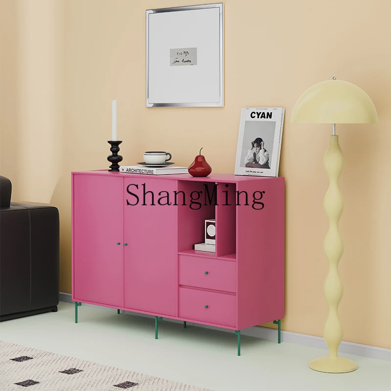 

CL Same Style Entrance Side Cabinet Dopamine Furniture Minimalist Lacquer Storage Cabinet