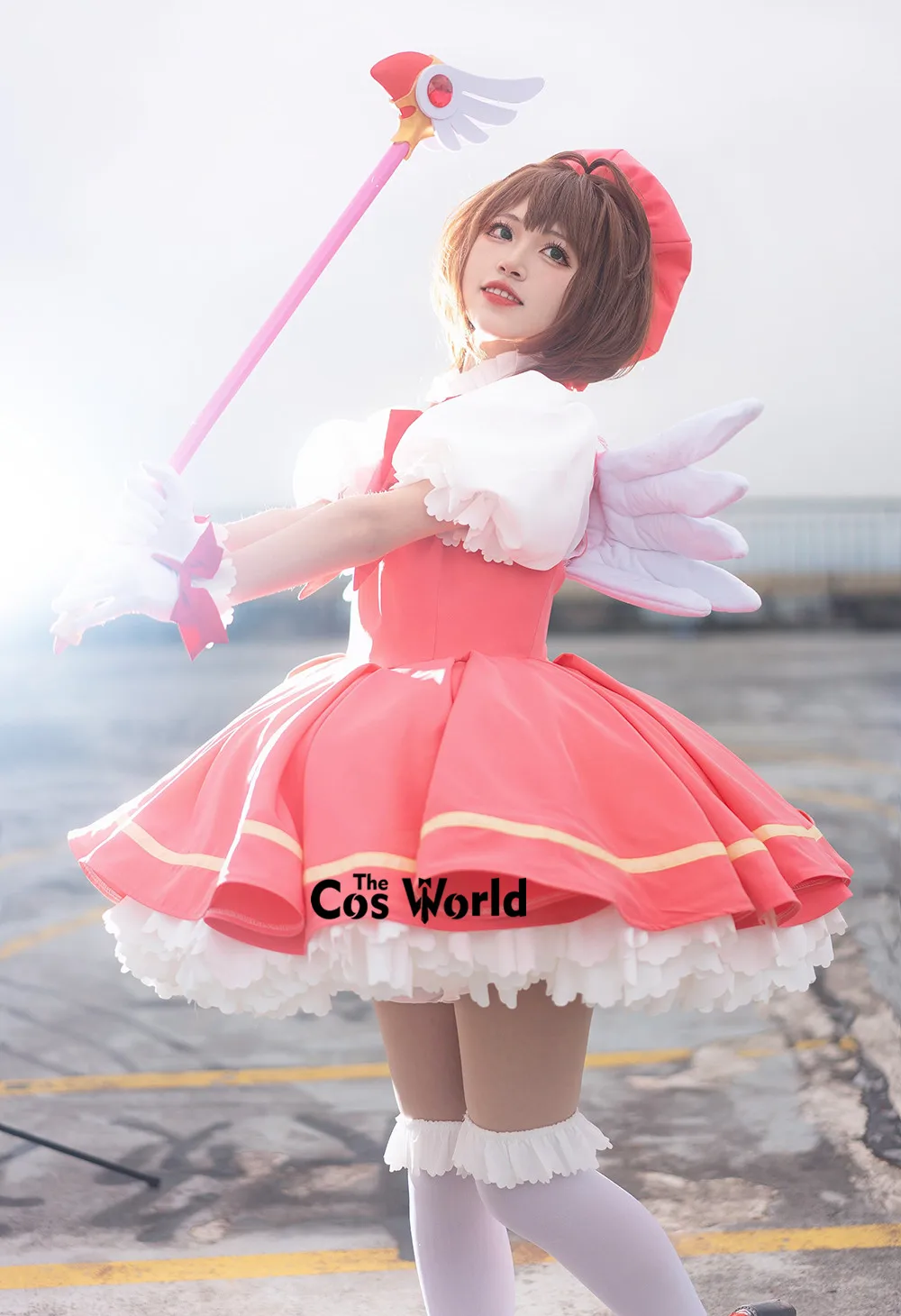 Cardcaptor Kinomoto Sakura Dress Outfit Anime Cosplay Costumes