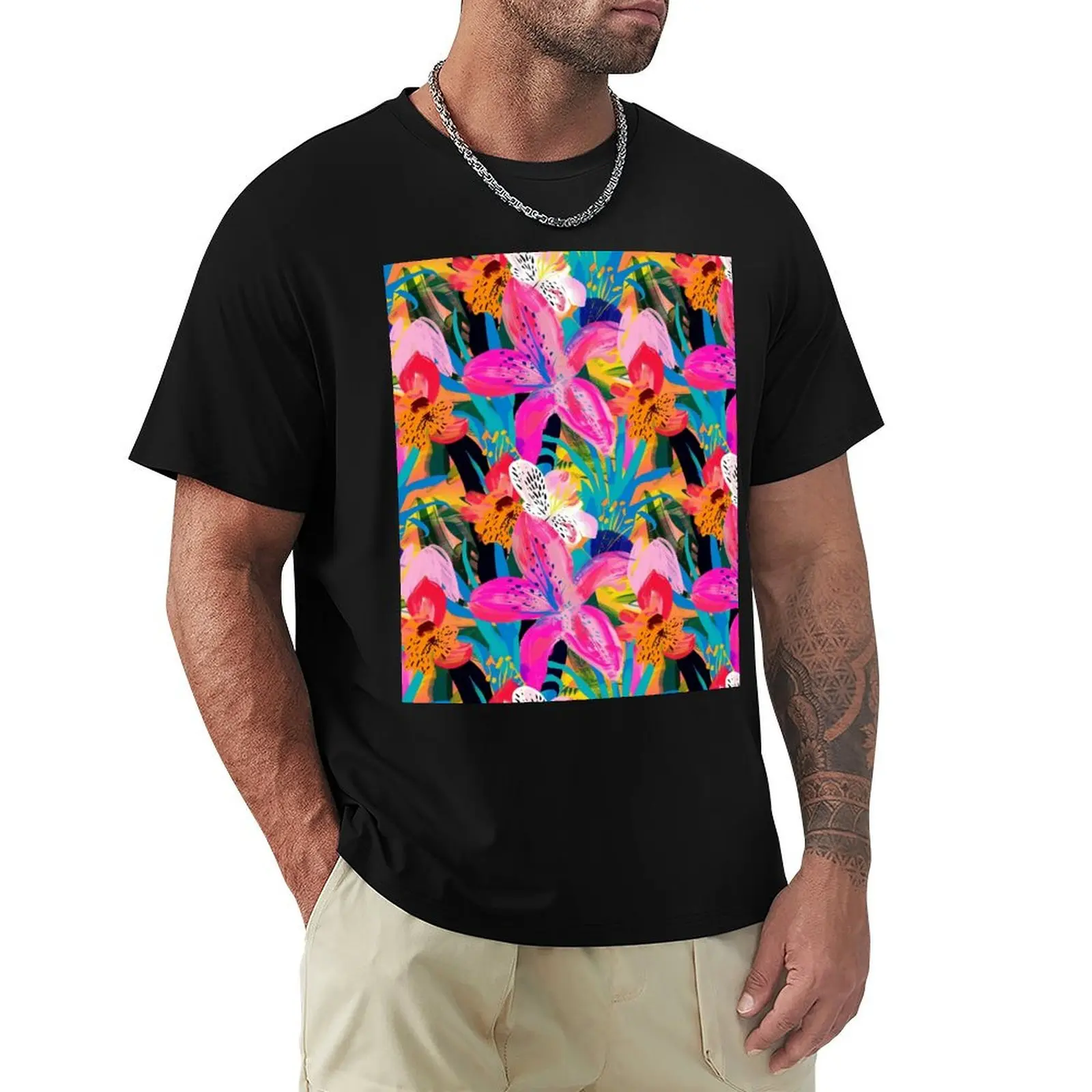 

Energy of Lilies T-Shirt Funny t-shirt funny gifts quick drying big and tall t shirts for men