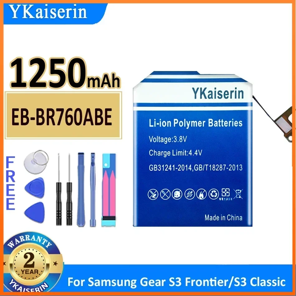 For SAMSUNG Battery EB-BR760ABE For Samsung Gear S3 Frontier / Classic EB-BR760A SM-R760 SM-R770 SM-R765 SM-R765S 1250mAh