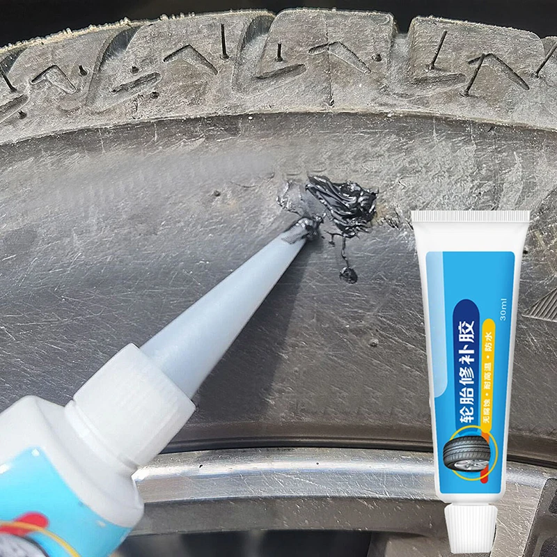 1/2Pcs Tire Repair Black  Glue Liquid Strong Rubber Wear-resistant Non-corrosive Adhesive Instant Bond Leather