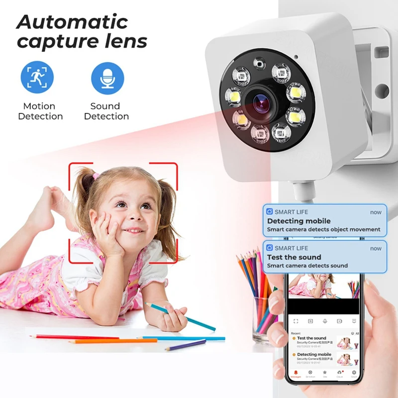 1080P Wifi Camera Tuya Smart Home Security PIR Motion Human Detection Wireless CCTV Surveillance Camera Durable Easy Install