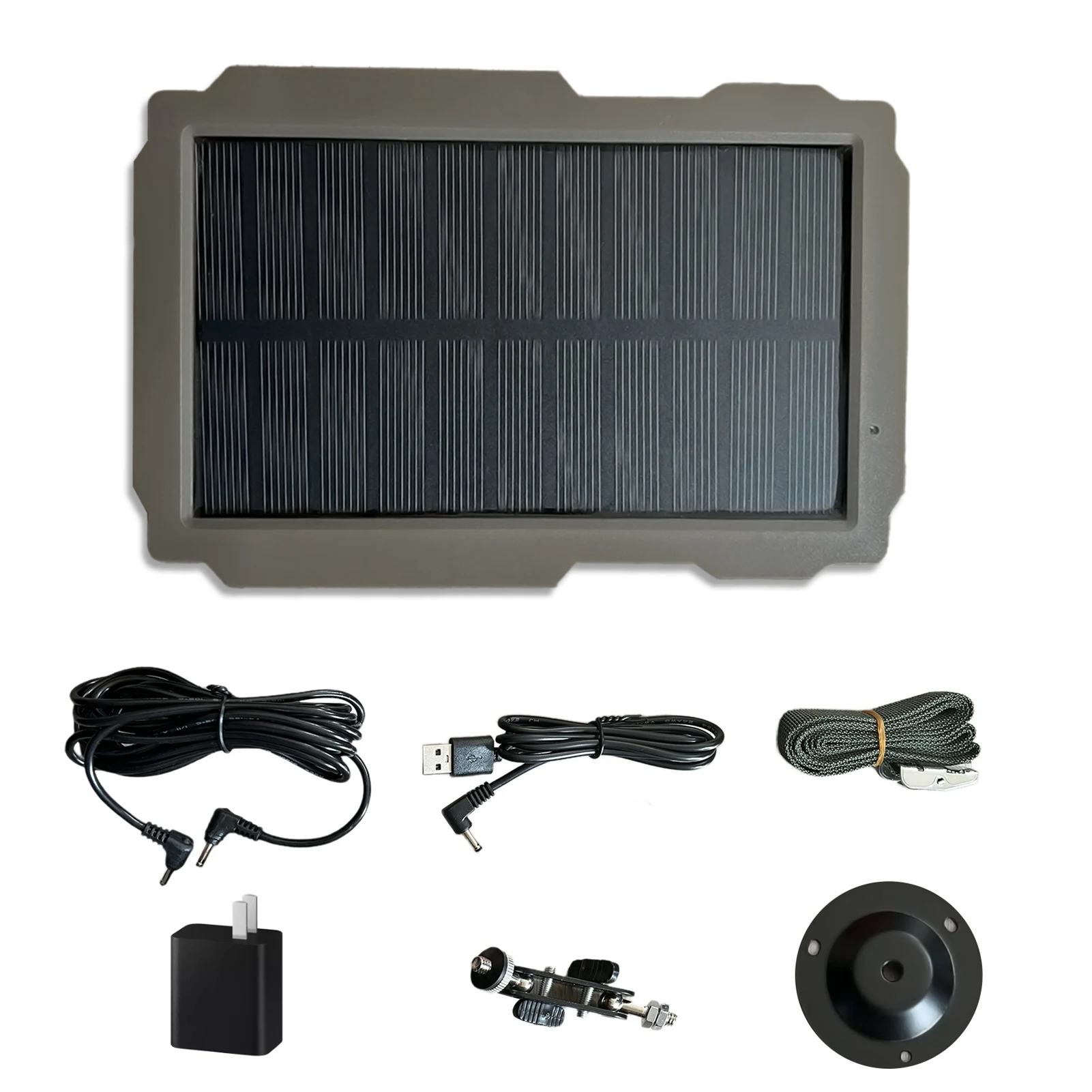 

Hunting Camera Solar Panel 3000mAh Trail Camera Solar Charging Battery Panel with Rotating Mounting Bracket Outdoor Solar Panel