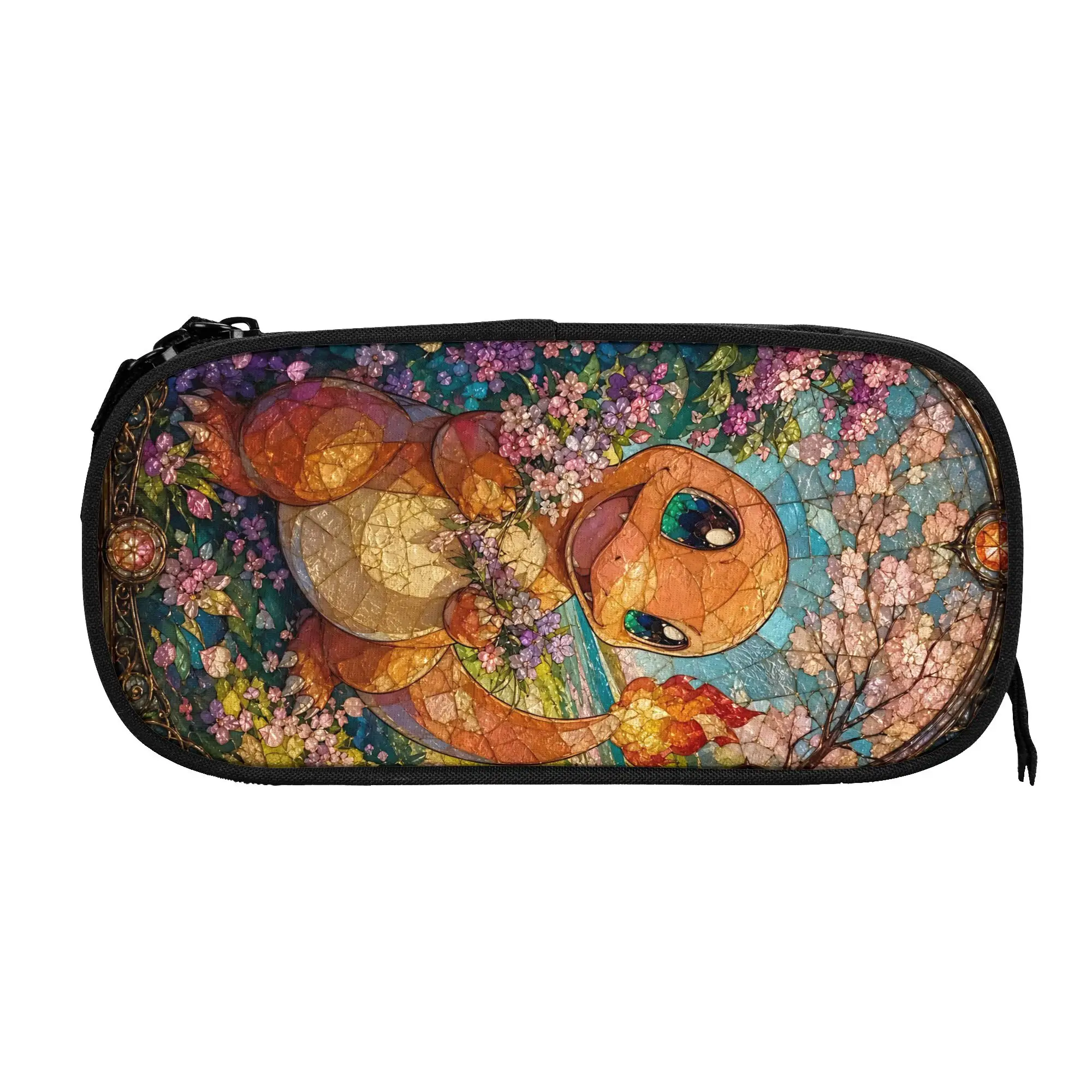 bolsas-de-grande-capacidade-com-desenhos-de-personagens-de-desenhos-animados-como-o-charmander-com-padroes-de-vitrais-e-tema-pokemon-ideais-como-estojo-escolar-para-meninos-meninas-e-criancas