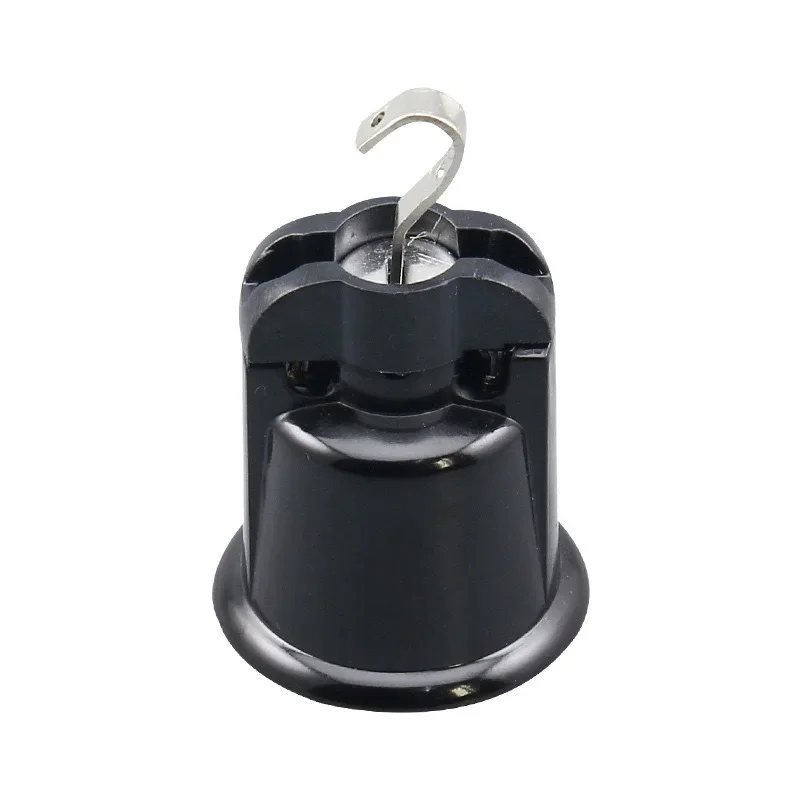 E26 E27 Hanging Bakelite Lamp Holder with Hook, 660W High Temperature Resistant Pendant Light Socket for DIY Vintage Pendant