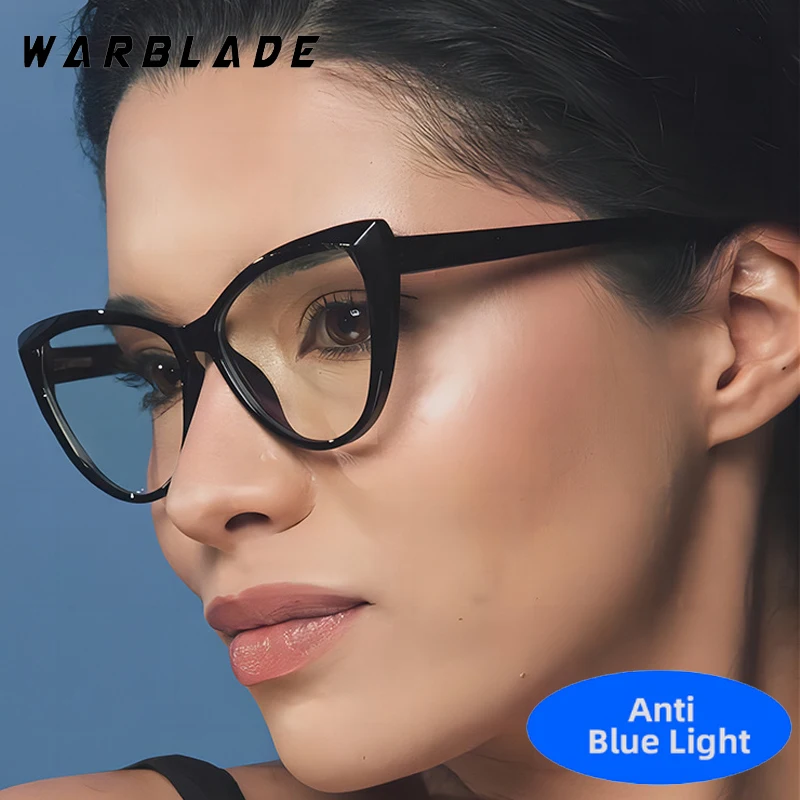 

New Fashion Sexy Cat Eye Brand Designer Optical Eyeglasses For Women Men Anti-blue Light Computer Games Reading Glasses Ladies