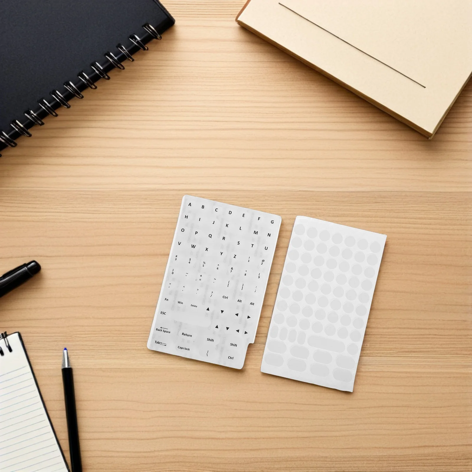 Keyboard Case Keyboards Covers Caps Buttons Laptop Stickers Accessories Labels with Letters Identifiers Silica Gel Gaming