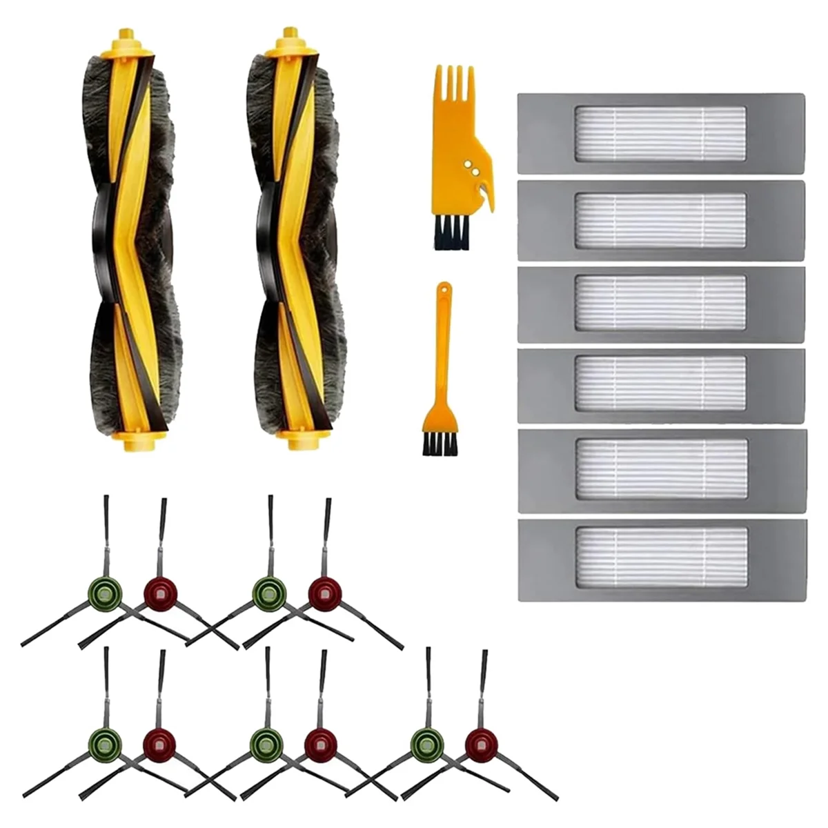 Cepillo lateral principal para aspiradora Ecovacs DEEBOT OZMO 920 950 T8 AIVI Max T9 T5 N5 N7 N8 + N8 Pro DX55 DX93 DJ65, filtro Hepa