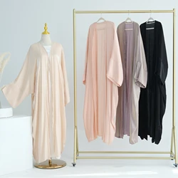 Ramadan Eid Evening Party Extra-Loose-Fit Butterfly Kaftan Dubai Muslim Women Abayas Islamic Clothing-Batwing Sleeves, Slit Cuff