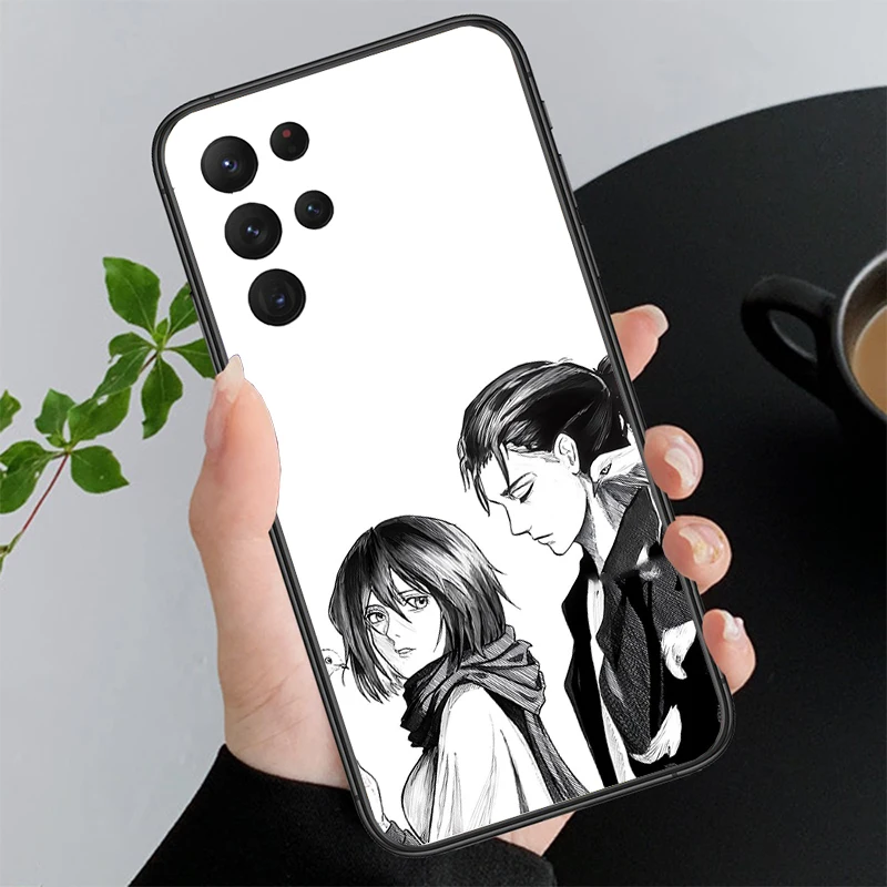 

Mikasa ackerman and eren yeager Phone Case For Samsung A55 A16 A56 A36 A35 A15 A53 A54 A33 A34 A25 A05S A52 A52S A14 A24 A26 A71