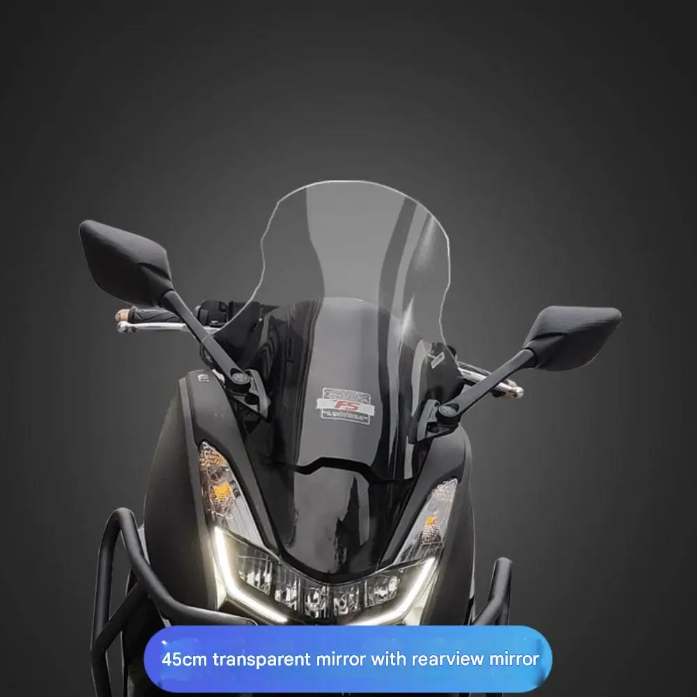 For Yamaha Avenue 125 Scooter Windshield & Mirror Relocation Kit Front Wind Shield Accessories