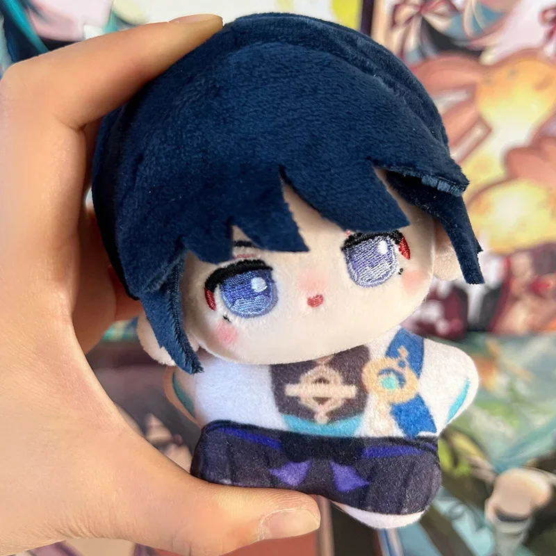 10cm 원신 인형 중리 샤오 라이덴 쇼군 푸리나 방랑자 봉제 인형 애니메이션 인형 홈 데코 선물 소녀용