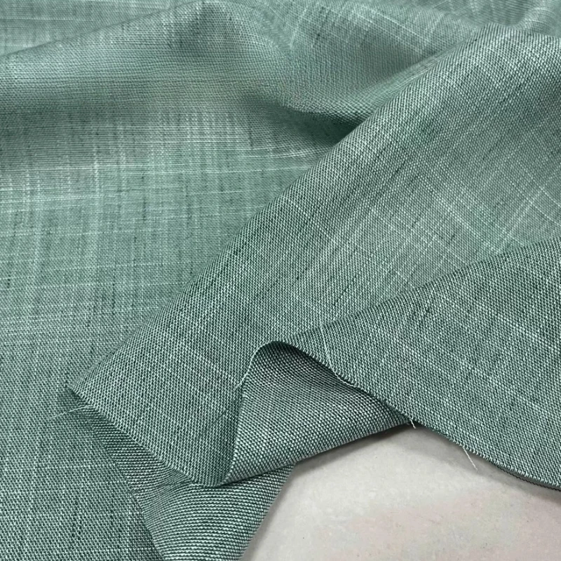 

Сплошной цвет, легкая эластичная льняная ткань, весна-лето, жидкая драпировка, устойчивая к морщинам, материал для рукоделия, оптовая продажа