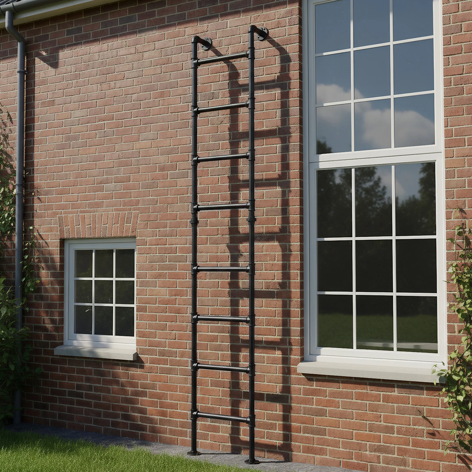 

Wall Mounted Ladder Multi-Purpose Heavy-Duty Metal Ladder Floor-Standing Ladders for Basement & Attic Bunk Bed
