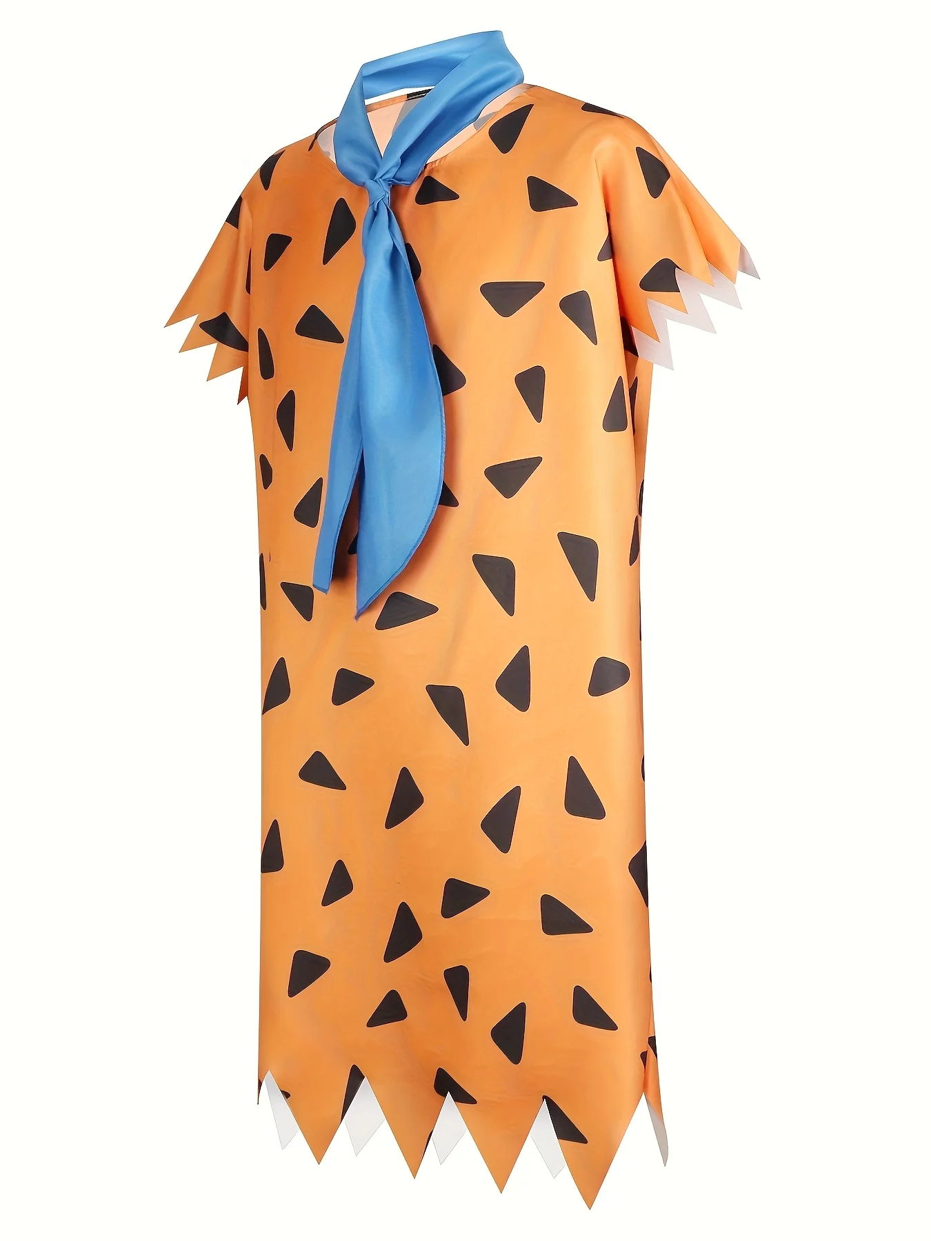 Adult Flintstone Costume Men\'s Caveman Fred Cosplay Costume Flintstone Tunics Halloween Outfit