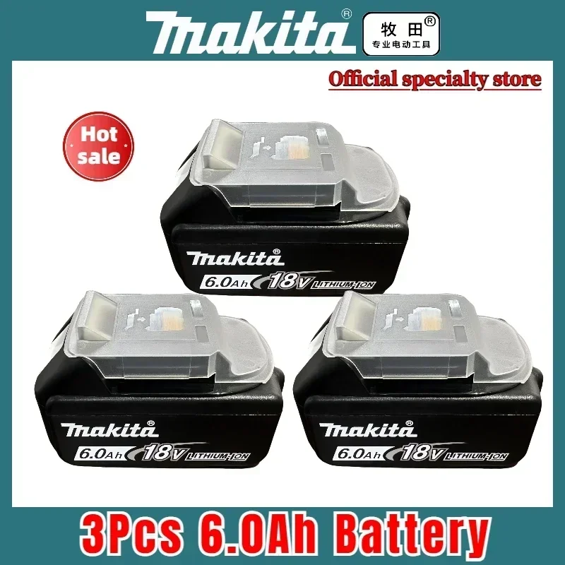 ✪ ✄ 100% originele Makita-batterij, 18V 5.0Ah/6.0Ah lithiumbatterij, Makita BL1815 BL1830 BL1840 BL1850B 18V elektrisch gereedschap batterij